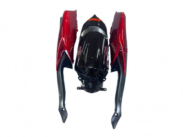 Suzuki GSXR 600 / GSXR 750 Motorrad Verkleidung 2008-2010 - Rot Glanzendes Schwarz