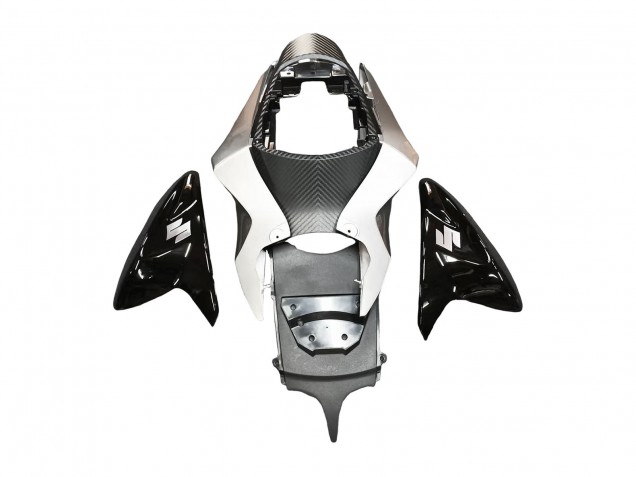 Suzuki GSXR 600 / GSXR 750 Motorrad Verkleidung 2011-2024 - Glanzendes Schwarz Silber