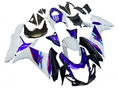 Suzuki GSXR 600 / GSXR 750 Motorrad Verkleidung 2011-2024 - Blau Lila Weiss