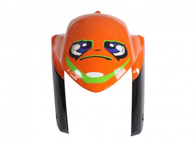 Suzuki GSXR 600 / GSXR 750 Motorrad Verkleidung 2011-2024 - Hellblau Orange Schwarz Weiss Hai 46
