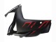 Yamaha YZF R3/R25 Motorrad Verkleidung 2015-2018 - Glanzendes Schwarz Matt Schwarz Rot