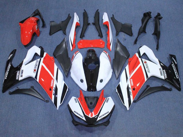 Yamaha YZF R3/R25 Motorrad Verkleidung 2015-2018 - Weiss Rot Schwarz Petronas Yamalube