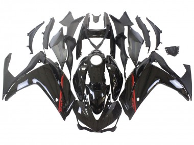 Yamaha YZF R3/R25 Motorrad Verkleidung 2015-2018 - Glanzendes Schwarz Rot Weiss