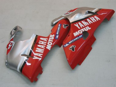 Yamaha YZF 1000 R1 Motorrad Verkleidung 2000-2001 - Silber Rot Fortuna Motul