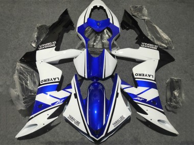 Yamaha YZF 1000 R1 Motorrad Verkleidung 2002-2003 - Weiss Blau Matt Schwarz Yamalube