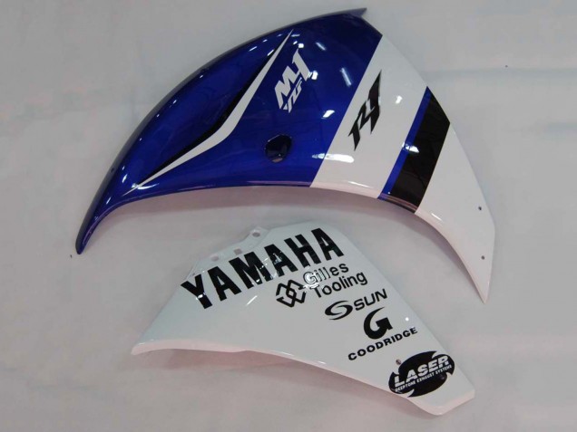 Yamaha YZF 1000 R1 Motorrad Verkleidung 2009-2011 - Weiss Blau Schwarz M1
