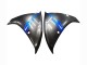 Yamaha YZF 1000 R1 Motorrad Verkleidung 2012-2014 - Blau Glanzendes Schwarz