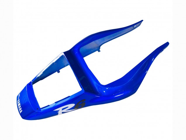 Yamaha YZF 600 R6 Motorrad Verkleidung 1998-2002 - Weiss Blau Glanzendes Schwarz