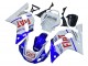 Yamaha YZF 600 R6 Motorrad Verkleidung 1998-2002 - Weiss Blau Rot Fiat 99