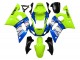 Yamaha YZF 600 R6 Motorrad Verkleidung 1998-2002 - Neon Grun Blau Weiss Champions