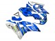 Yamaha YZF 600 R6 Motorrad Verkleidung 1998-2002 - Weiss Blau Neon Gelb Fiat Motul Michelin