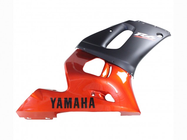 Yamaha YZF 600 R6 Motorrad Verkleidung 1998-2002 - Orange Matt Schwarz