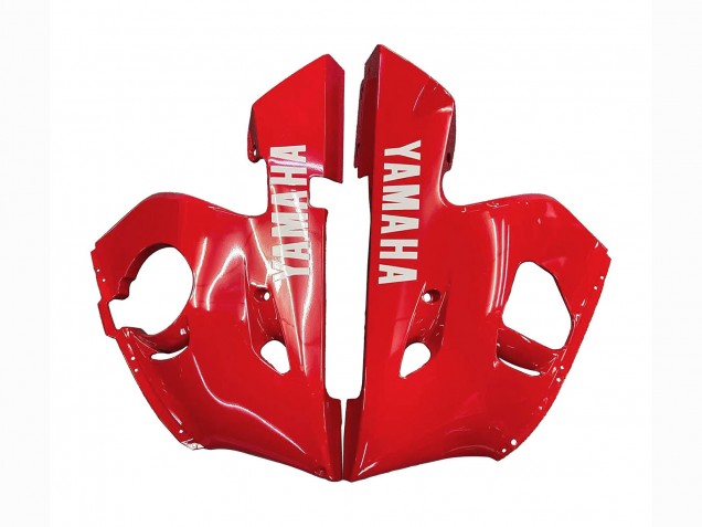 Yamaha YZF 600 R6 Motorrad Verkleidung 1998-2002 - Rot Weiss Glanzendes Schwarz