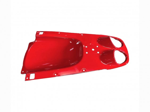 Yamaha YZF 600 R6 Motorrad Verkleidung 1998-2002 - Rot Weiss Glanzendes Schwarz