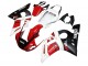 Yamaha YZF 600 R6 Motorrad Verkleidung 1998-2002 - Weiss Rot Glanzendes Schwarz