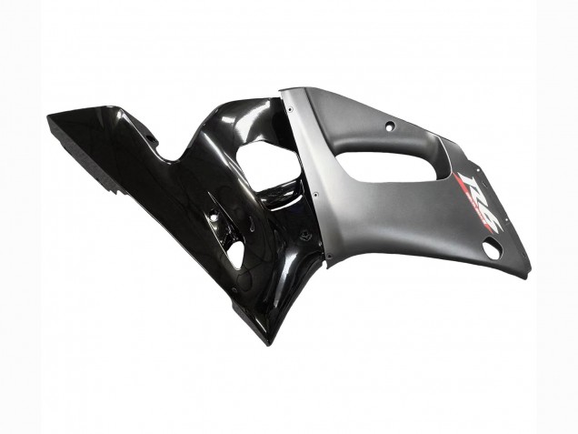 Yamaha YZF 600 R6 Motorrad Verkleidung 1998-2002 - Silber Glanzendes Schwarz