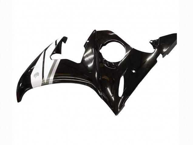 Yamaha YZF R6 Motorrad Verkleidung 2003-2004 - Rot Weiss Glanzendes Schwarz