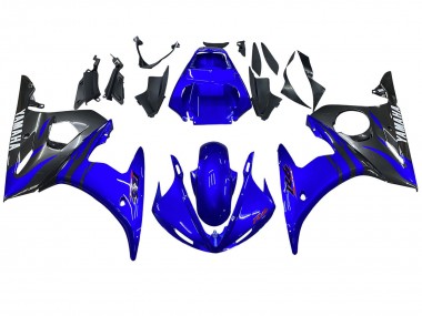 Yamaha YZF R6S Motorrad Verkleidung 2006-2009 - Blau Schwarz