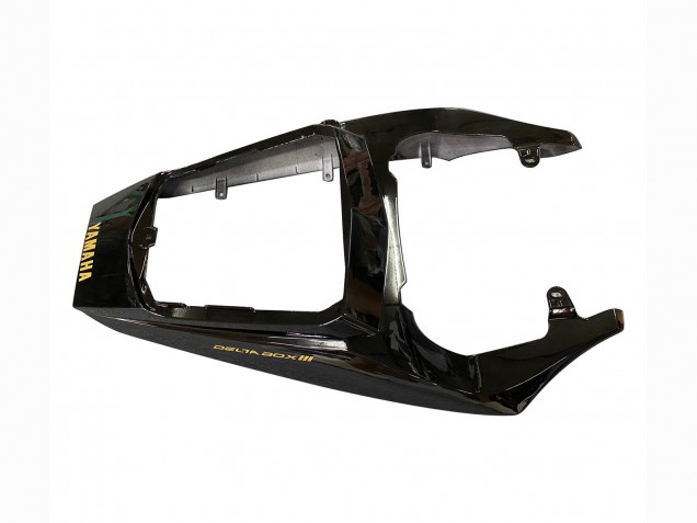 Yamaha YZF R6S Motorrad Verkleidung 2006-2009 - Glanzendes Schwarz Matt Schwarz Gold Aufkleber