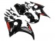 Yamaha YZF R6S Motorrad Verkleidung 2006-2009 - Glanzendes Schwarz Rot