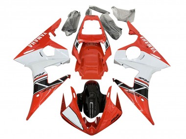 Yamaha YZF R6S Motorrad Verkleidung 2006-2009 - Rot Weiss Schwarz