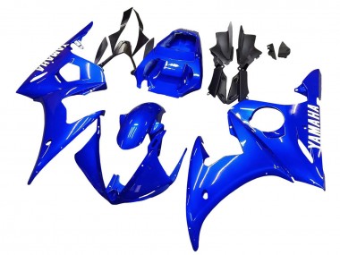 Yamaha YZF 600 R6 Motorrad Verkleidung 2005 - Blau