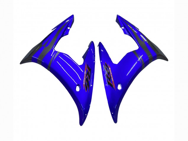 Yamaha YZF 600 R6 Motorrad Verkleidung 2005 - Glanzendes Blau Schwarz