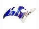 Yamaha YZF 600 R6 Motorrad Verkleidung 2005 - Blau Weiss Rot Motul Michelin Fiat