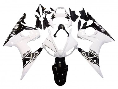 Yamaha YZF 600 R6 Motorrad Verkleidung 2005 - Weiss Schwarz