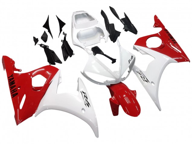 Yamaha YZF 600 R6 Motorrad Verkleidung 2005 - Weiss Rot