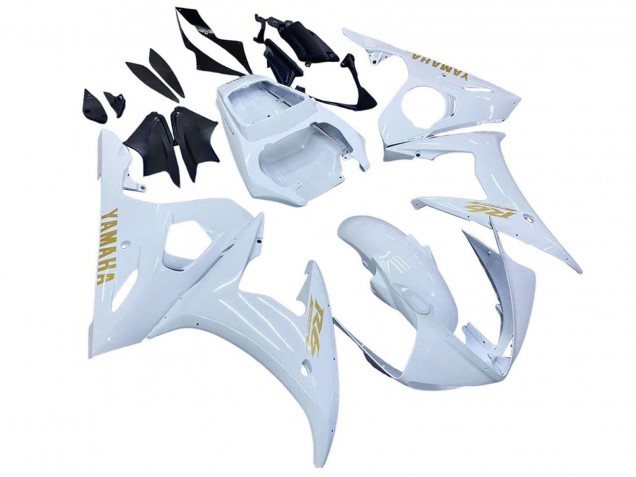 Yamaha YZF 600 R6 Motorrad Verkleidung 2005 - Weiss Gold