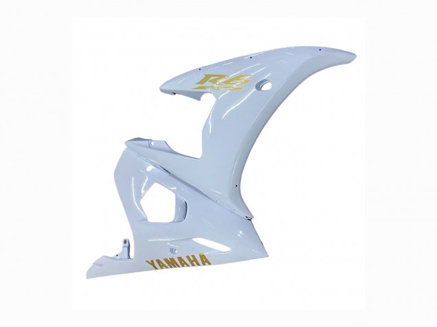 Yamaha YZF 600 R6 Motorrad Verkleidung 2005 - Weiss Gold