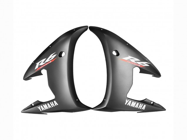 Yamaha YZF 600 R6 Motorrad Verkleidung 2005 - Matt Schwarz Glanzendes Schwarz Grau Rot