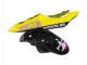Yamaha YZF 600 R6 Motorrad Verkleidung 2005 - Schwarz Rosa Gelb Repsol 46