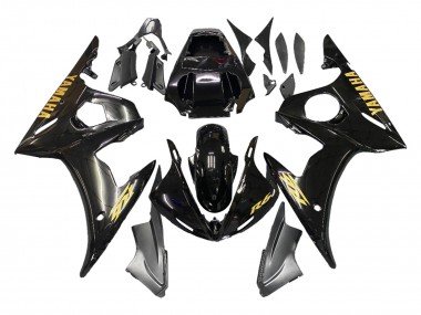 Yamaha YZF 600 R6 Motorrad Verkleidung 2005 - Schwarzes Gold