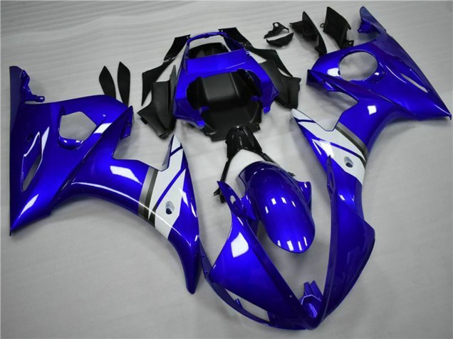 Yamaha YZF 600 R6 Motorrad Verkleidung 2005 - Blau Weiss