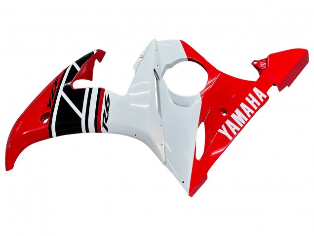 Yamaha YZF 600 R6 Motorrad Verkleidung 2005 - Weiss Rot Glanzendes Schwarz