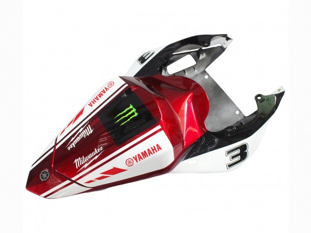 Yamaha YZF 600 R6 Motorrad Verkleidung 2006-2007 - Weiss Rot Schwarz Grun Monster Milwaukee