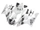 Yamaha YZF 600 R6 Motorrad Verkleidung 2006-2007 - Weiss Glanzendes Schwarz Motul Michelin