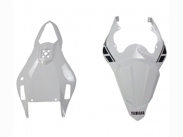 Yamaha YZF 600 R6 Motorrad Verkleidung 2006-2007 - Weiss Glanzendes Schwarz Motul Michelin