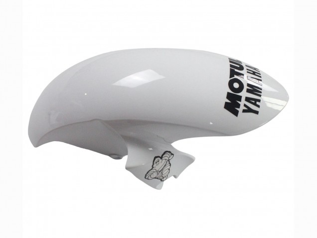Yamaha YZF 600 R6 Motorrad Verkleidung 2006-2007 - Weiss Glanzendes Schwarz Motul Michelin