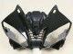 Yamaha YZF 600 R6 Motorrad Verkleidung 2006-2007 - Glanzendes Schwarz Matt Schwarz Weiss Motul Michelin