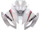 Yamaha YZF 600 R6 Motorrad Verkleidung 2006-2007 - Weiss Rot Schwarz Motul