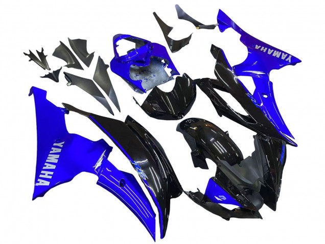Yamaha YZF 600 R6 Motorrad Verkleidung 2008-2016 - Blau Glanzendes Schwarz