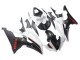 Yamaha YZF 600 R6 Motorrad Verkleidung 2008-2016 - Weiss Matt Schwarz Rot Aufkleber