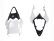 Yamaha YZF 600 R6 Motorrad Verkleidung 2008-2016 - Weiss Matt Schwarz Rot Aufkleber