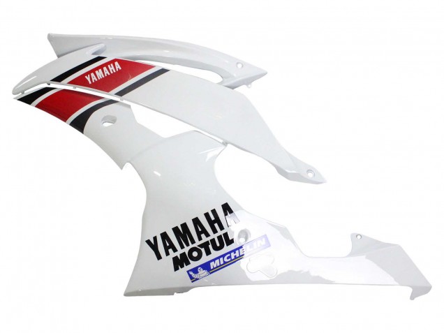 Yamaha YZF 600 R6 Motorrad Verkleidung 2008-2016 - Weiss Rot Schwarz Motul Michelin