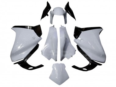 Honda VFR 1200 Motorrad Verkleidung 2010-2014 - Weiss Glanzendes Schwarz