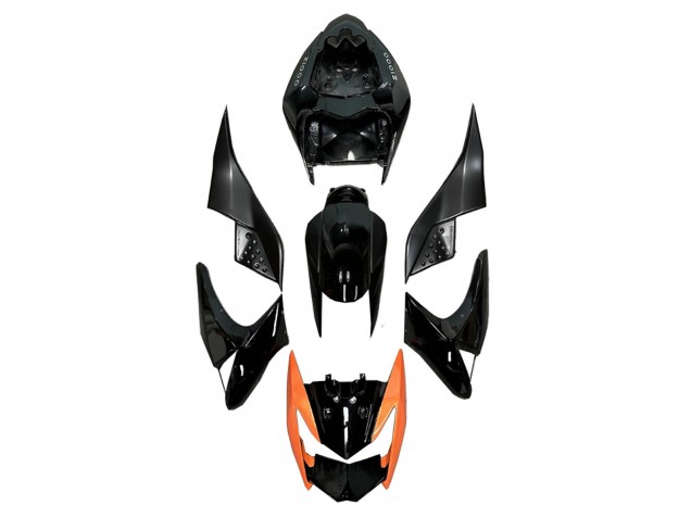 Kawasaki Z1000 Motorrad Verkleidung 2003-2006 - Glanzendes Schwarz Orange