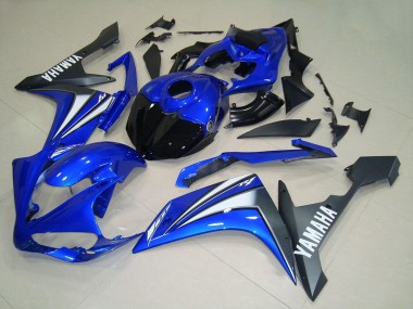Yamaha YZF R1 Motorrad Verkleidung 2007-2008 - Blau Weiss Schwarz